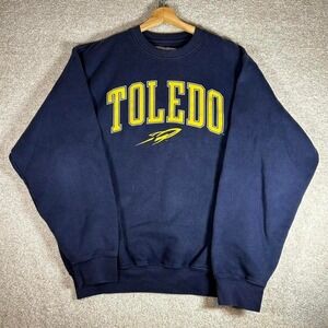 Vintage 90s university of Toledo rockets thick college crewneck sweatshirt